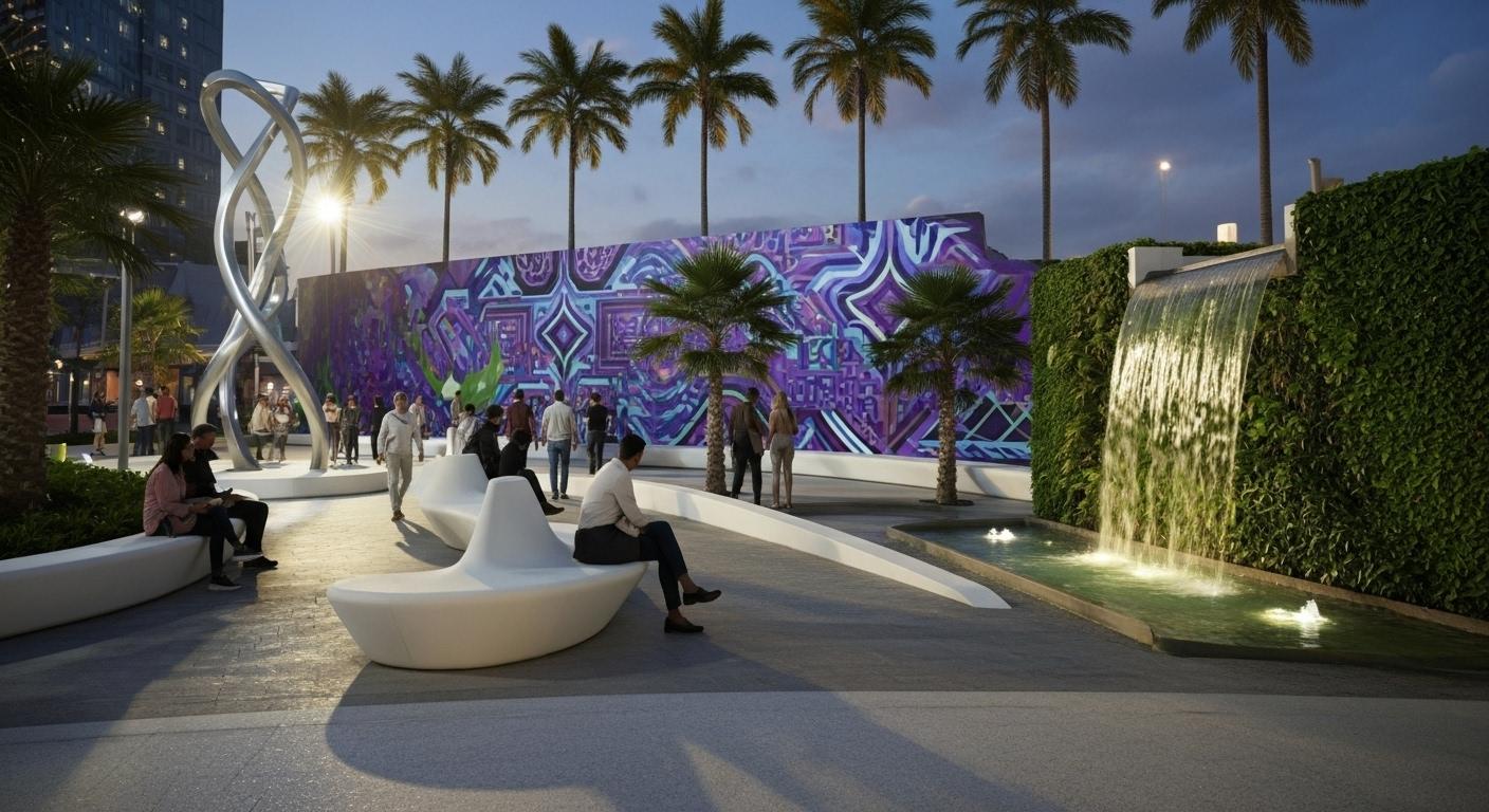 Mohammed Bin Rashid Library Outdoor Enhancement - Cultural zone and family frontage image 1
