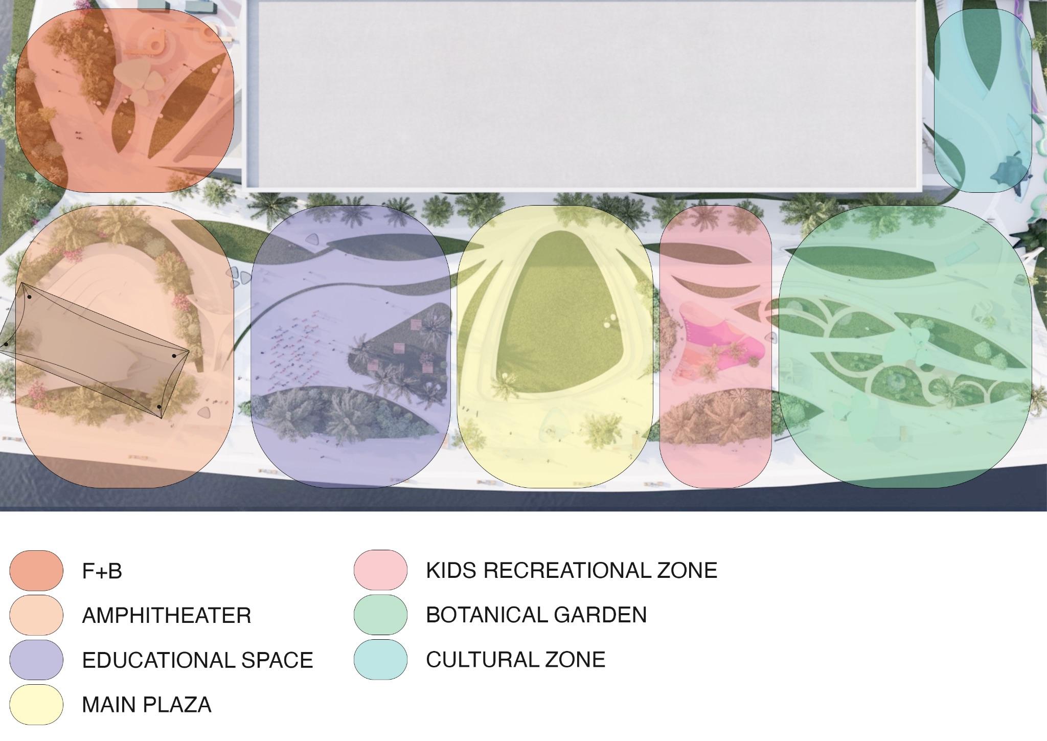 Mohammed Bin Rashid Library Outdoor Enhancement - A masterplan of connected outdoor rooms image 1